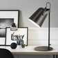 Nordic Style Bucket Schreibtischlampe Drehbar 1 Licht Metall Stecker Schreibtischlampe für Studentenwohnheim Schlafzimmer