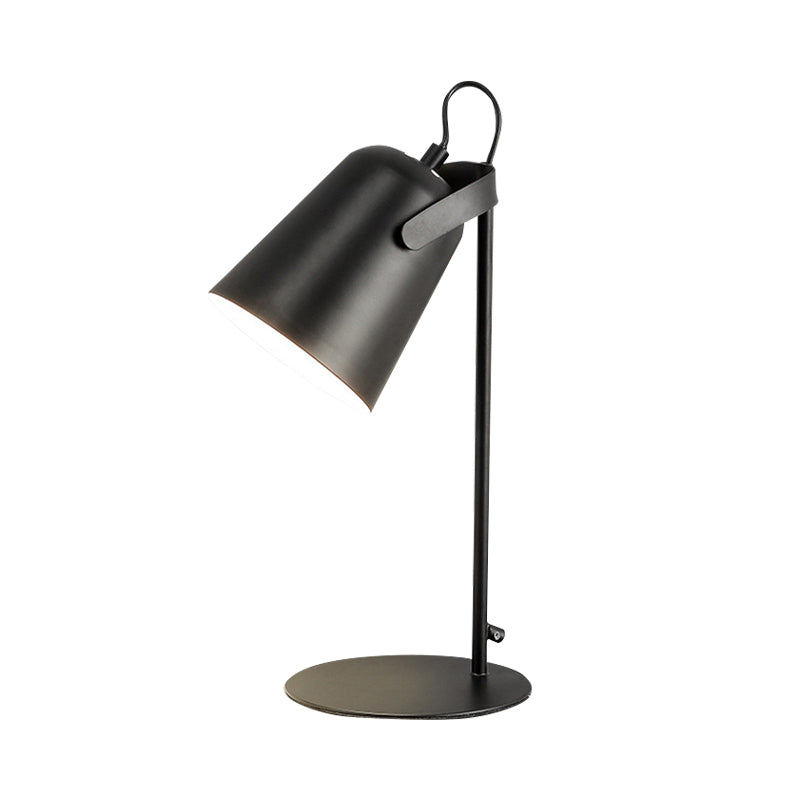 Nordic Style Bucket Schreibtischlampe Drehbar 1 Licht Metall Stecker Schreibtischlampe für Studentenwohnheim Schlafzimmer