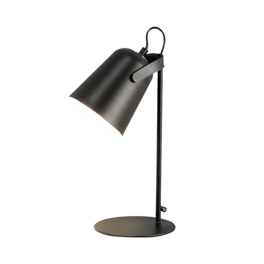 Nordic Style Bucket Schreibtischlampe Drehbar 1 Licht Metall Stecker Schreibtischlampe für Studentenwohnheim Schlafzimmer