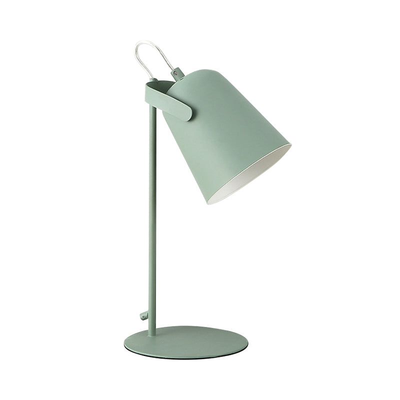 Nordic Style Bucket Schreibtischlampe Drehbar 1 Licht Metall Stecker Schreibtischlampe für Studentenwohnheim Schlafzimmer