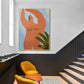 Frendorf | Strukturierte Illustration Big Guy Leinwanddruck Pop Art Wanddekoration fürs Schlafzimmer, mehrere Größen