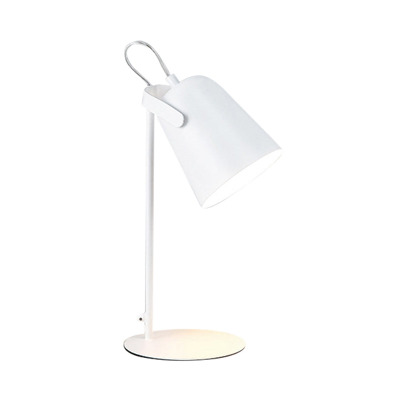 Nordic Style Bucket Schreibtischlampe Drehbar 1 Licht Metall Stecker Schreibtischlampe für Studentenwohnheim Schlafzimmer
