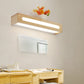 Frendorf | Rechteckige Einbau-Wandleuchte Nordic Acryl 12"/19,5"/23,5" Breite LED Badezimmer-Spiegel-Wandlicht in Holz