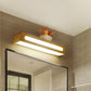 Frendorf | Rechteckige Einbau-Wandleuchte Nordic Acryl 12"/19,5"/23,5" Breite LED Badezimmer-Spiegel-Wandlicht in Holz