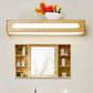 Frendorf | Rechteckige Einbau-Wandleuchte Nordic Acryl 12"/19,5"/23,5" Breite LED Badezimmer-Spiegel-Wandlicht in Holz