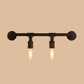 Frendorf | Eisen Zwarte Wandlamp Rechte Buizen 2/4/6 Gloeilampen Industrie Wandlamp voor Woonkamer