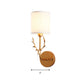 1-Glühbirne Gold Dear Wandlampe mit Zylinder-Schirm Rustikaler Metall-Wandlampen für Erwachsene Schlafzimmer