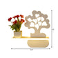 Frendorf | Moderne schöne Baum Wandlampe mit Regal Acryl Wandleuchte in Weiß für Kinderzimmer