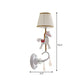 Frendorf | Witte/rode en blauwe taps geslepen wandlamp met cartoon plastic van eland/paard/unicorn 1-lamps wandlamp voor kinderkamer