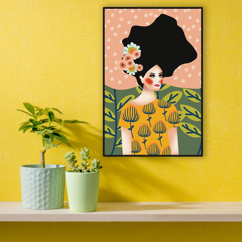 Frendorf | Blush Maiden Wandkunst Dekor Pastellfarbe Leinwandmalerei, Texturiert, Mehrere Größen