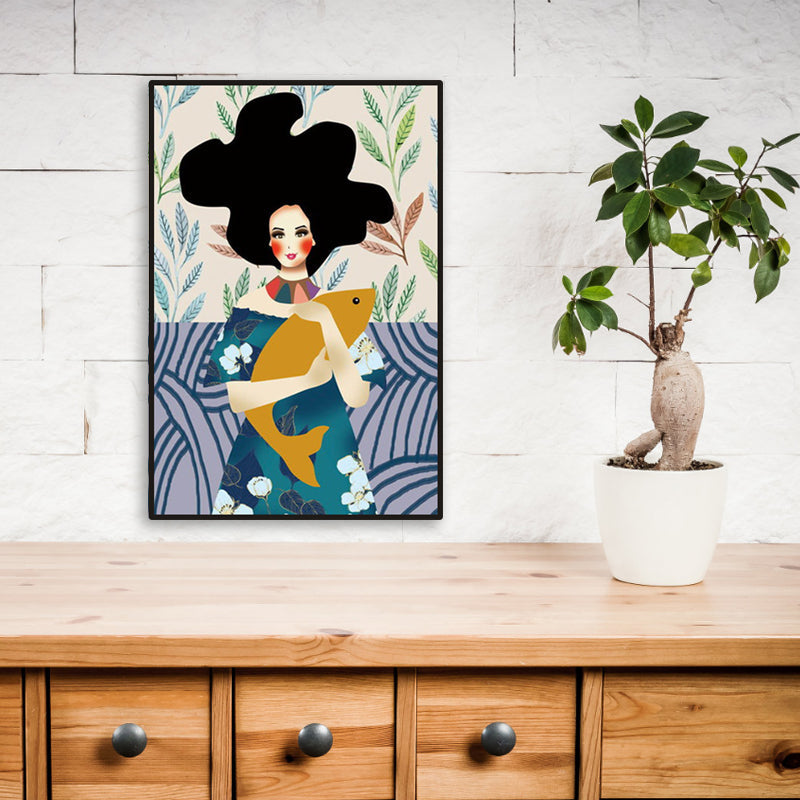 Frendorf | Blush Maiden Wandkunst Dekor Pastellfarbe Leinwandmalerei, Texturiert, Mehrere Größen