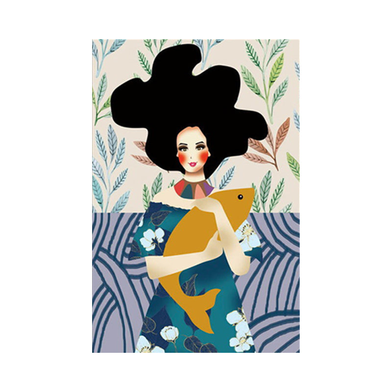 Frendorf | Blush Maiden Wandkunst Dekor Pastellfarbe Leinwandmalerei, Texturiert, Mehrere Größen