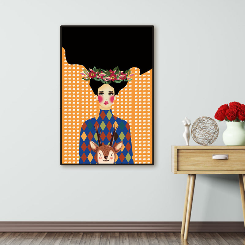 Frendorf | Blush Maiden Wandkunst Dekor Pastellfarbe Leinwandmalerei, Texturiert, Mehrere Größen