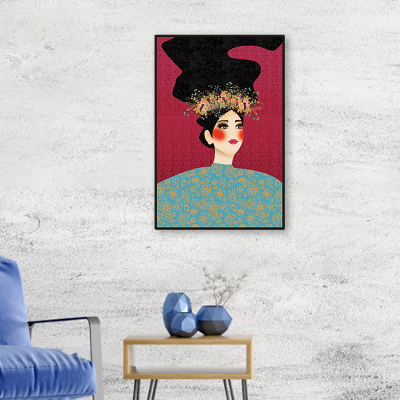 Frendorf | Blush Maiden Wandkunst Dekor Pastellfarbe Leinwandmalerei, Texturiert, Mehrere Größen