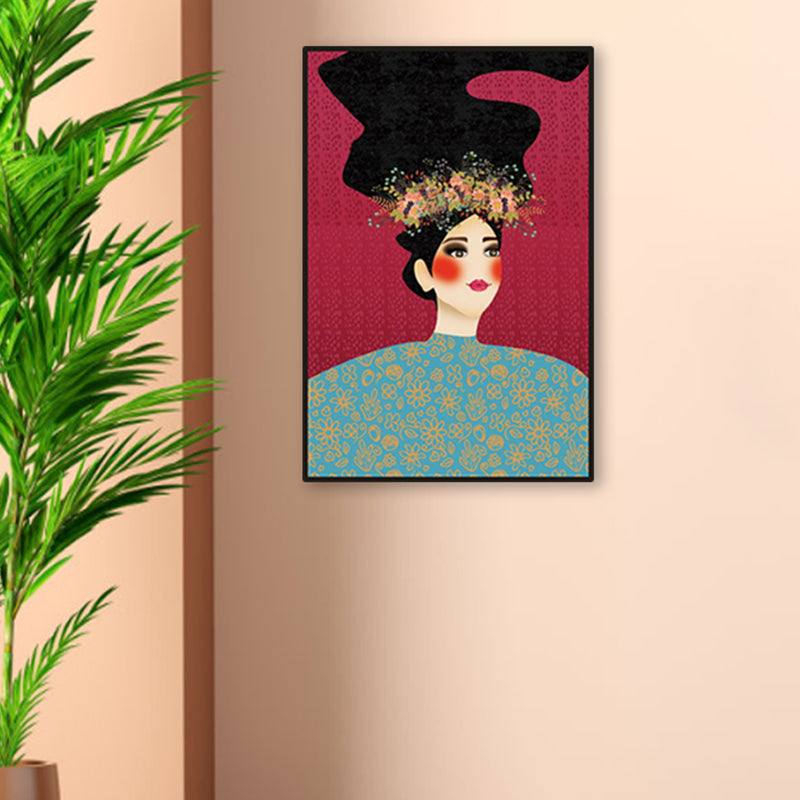 Frendorf | Blush Maiden Wandkunst Dekor Pastellfarbe Leinwandmalerei, Texturiert, Mehrere Größen