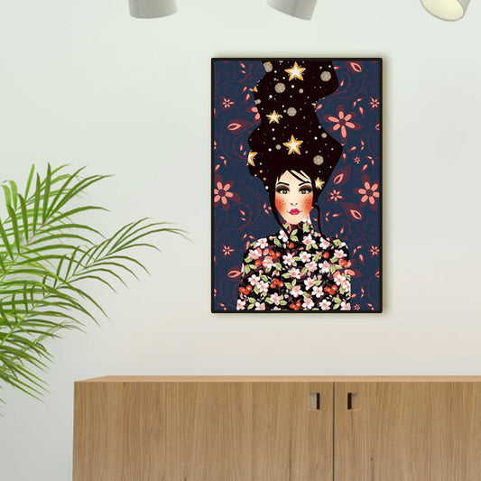 Frendorf | Blush Maiden Wandkunst Dekor Pastellfarbe Leinwandmalerei, Texturiert, Mehrere Größen