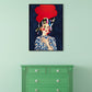 Lichtfarbe Mode Figur Malerei Illustration Glam Texturiertes Leinwand für Lounge