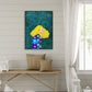 Lichtfarbe Mode Figur Malerei Illustration Glam Texturiertes Leinwand für Lounge