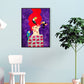 Lichtfarbe Mode Figur Malerei Illustration Glam Texturiertes Leinwand für Lounge