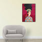 Lichtfarbe Mode Figur Malerei Illustration Glam Texturiertes Leinwand für Lounge