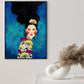 Lichtfarbe Mode Figur Malerei Illustration Glam Texturiertes Leinwand für Lounge