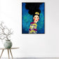 Lichtfarbe Mode Figur Malerei Illustration Glam Texturiertes Leinwand für Lounge