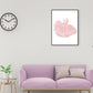 Glam Dancing Dress Graphic Wrapped Canvas Kinder Stil Texturiertes Wandkunst Dekor in Pink