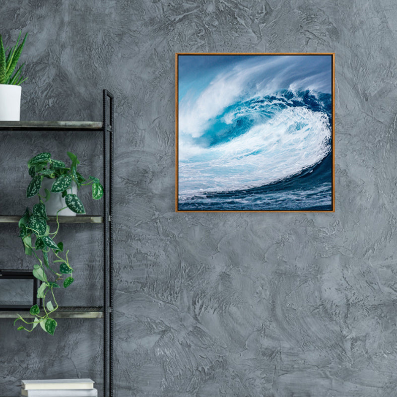 Weiche Farbige Zeitgenössische Wandkunst Foto Weite Ozeansicht Canvas Druck für das Arbeitszimmer
