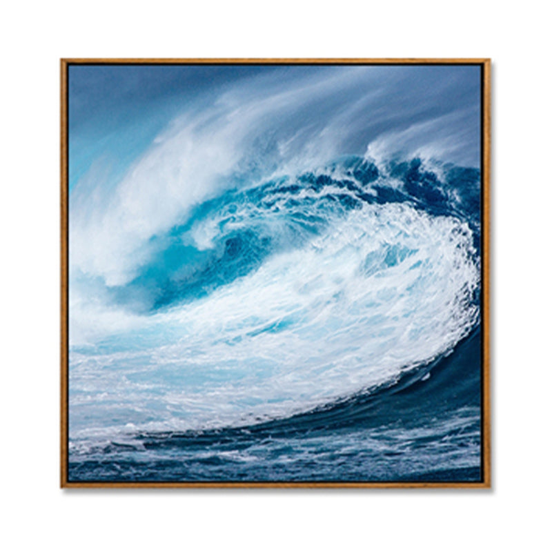 Weiche Farbige Zeitgenössische Wandkunst Foto Weite Ozeansicht Canvas Druck für das Arbeitszimmer