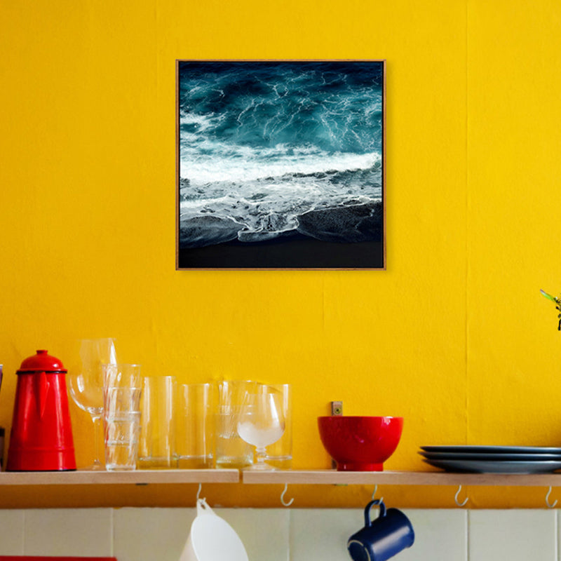 Weiche Farbige Zeitgenössische Wandkunst Foto Weite Ozeansicht Canvas Druck für das Arbeitszimmer
