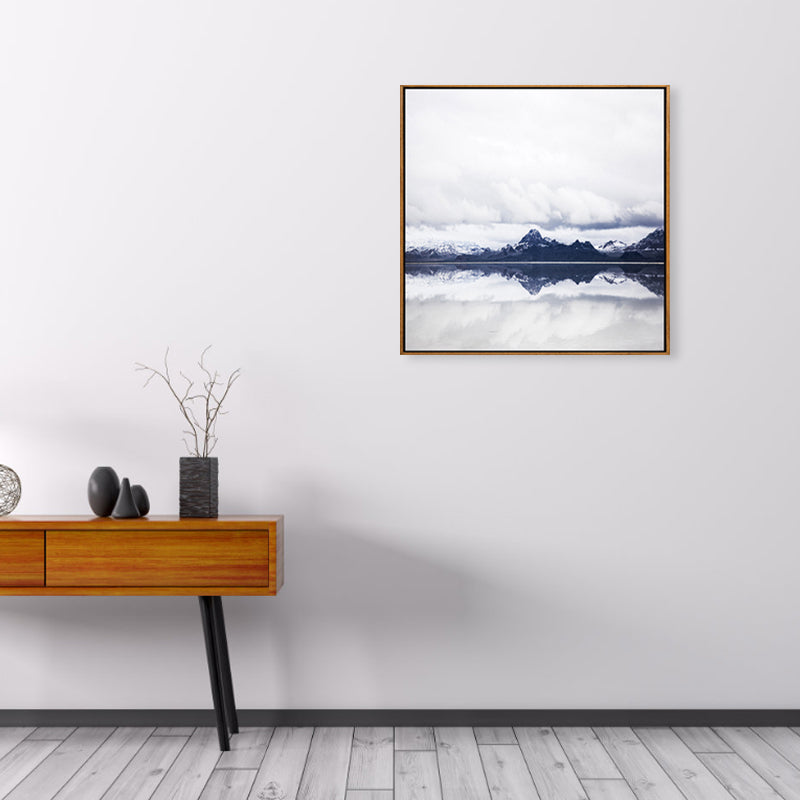 Weiche Farbige Zeitgenössische Wandkunst Foto Weite Ozeansicht Canvas Druck für das Arbeitszimmer