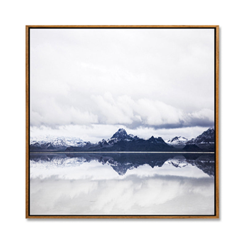 Weiche Farbige Zeitgenössische Wandkunst Foto Weite Ozeansicht Canvas Druck für das Arbeitszimmer