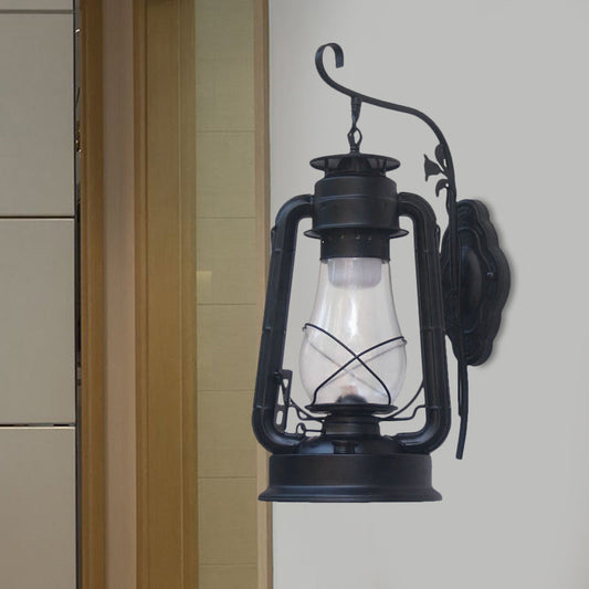 Frendorf | 1 Glühbirne Kerosin Wandmontierte Lichtarmatur Küstenstil Schwarz/Bronze/Kupfer Klarglasbeleuchtung