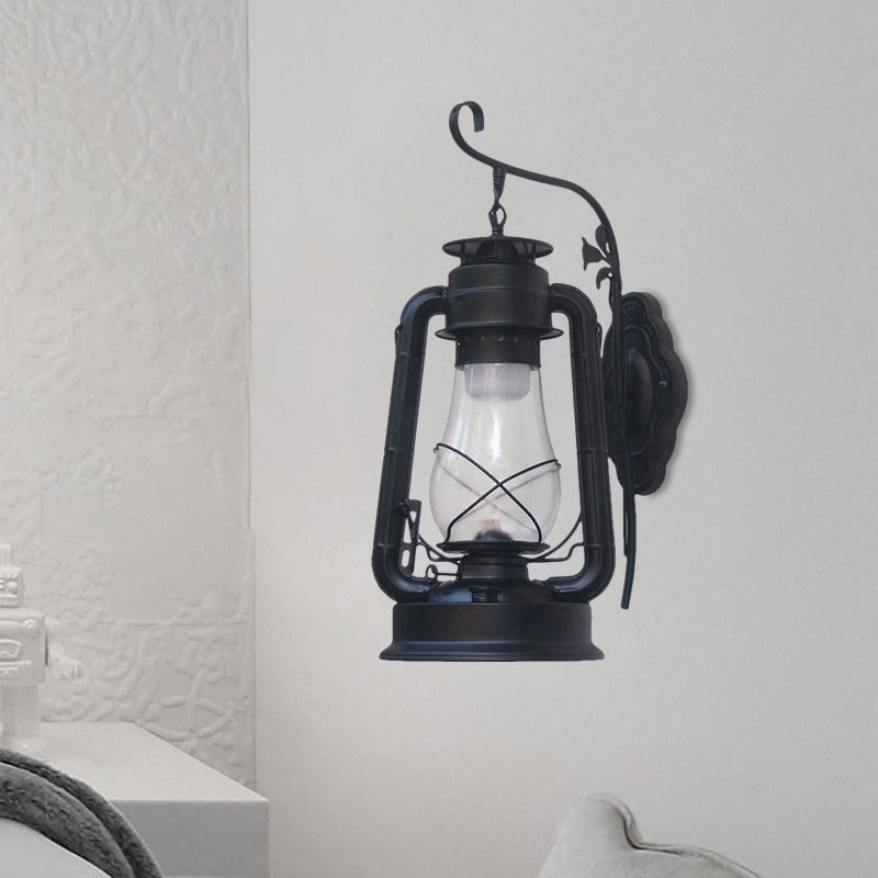 Frendorf | 1 Glühbirne Kerosin Wandmontierte Lichtarmatur Küstenstil Schwarz/Bronze/Kupfer Klarglasbeleuchtung