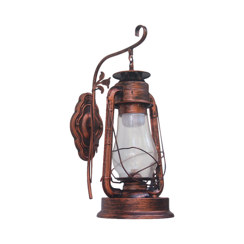 Frendorf | 1 Glühbirne Kerosin Wandmontierte Lichtarmatur Küstenstil Schwarz/Bronze/Kupfer Klarglasbeleuchtung