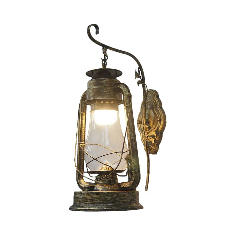 Frendorf | 1 Glühbirne Kerosin Wandmontierte Lichtarmatur Küstenstil Schwarz/Bronze/Kupfer Klarglasbeleuchtung