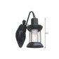 Frendorf | Klares Glas Schwarz/Bronze/Kupfer Wandleuchte Kerosene 1-Licht Vintage Stil Wandlampe Leuchte für Außenbereich