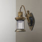 Frendorf | Klares Glas Schwarz/Bronze/Kupfer Wandleuchte Kerosene 1-Licht Vintage Stil Wandlampe Leuchte für Außenbereich