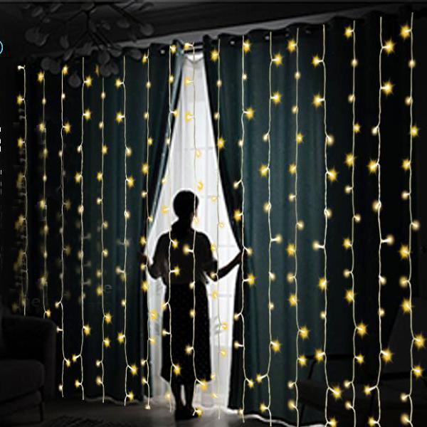 Frendorf | 19,6 x 6,6 FT. 448 LED Warmweiß Wasserdicht Lichterkette Fee Vorhanglichter