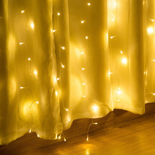 Frendorf | 19,6 x 6,6 FT. 448 LED Warmweiß Wasserdicht Lichterkette Fee Vorhanglichter
