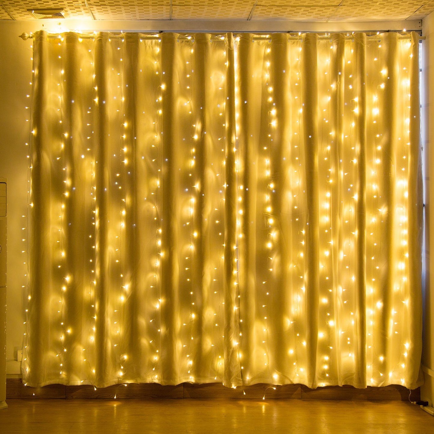 Frendorf | 19,6 x 6,6 FT. 448 LED Warmweiß Wasserdicht Lichterkette Fee Vorhanglichter