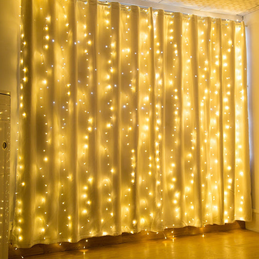 Frendorf | 19,6 x 6,6 FT. 448 LED Warmweiß Wasserdicht Lichterkette Fee Vorhanglichter