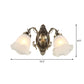 Frendorf | 1/2-Birne Opal Matt Glas Wandlampe Landhaus Bronze Blume Wohnzimmer Beleuchtung Ideen