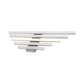 Frendorf | 16"/31.5"/47" W Acryl Gerade Schminklampe Minimalismus Chrom LED Wandmontage Lichtleuchte in Chrom