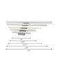 Frendorf | 16"/31.5"/47" W Acryl Gerade Schminklampe Minimalismus Chrom LED Wandmontage Lichtleuchte in Chrom