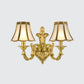 Frendorf | 1/2 Licht Geflared/Bell Wandgemonteerde Licht Traditionelles Poliertes Messing Frosted Glas Wandlampe