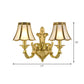 Frendorf | 1/2 Licht Geflared/Bell Wandgemonteerde Licht Traditionelles Poliertes Messing Frosted Glas Wandlampe