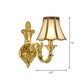 Frendorf | 1/2 Licht Geflared/Bell Wandgemonteerde Licht Traditionelles Poliertes Messing Frosted Glas Wandlampe