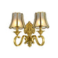 Frendorf | 1/2 Licht Geflared/Bell Wandgemonteerde Licht Traditionelles Poliertes Messing Frosted Glas Wandlampe