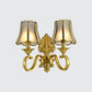 Frendorf | 1/2 Licht Geflared/Bell Wandgemonteerde Licht Traditionelles Poliertes Messing Frosted Glas Wandlampe